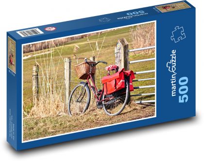 Rower - pojazd, transport - Puzzle 500 elementów, rozmiar 46x30 cm