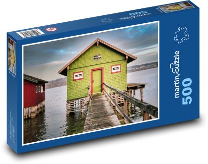 See - Flussufer, Haus - Puzzle - 500 Teile