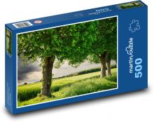 Wheat field - trees, nature Puzzle of 500 pieces - 46 x 30 cm 