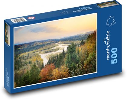 Rieka - príroda, stromy - Puzzle 500 dielikov, rozmer 46x30 cm 