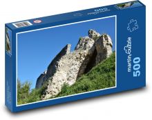Ruiny - zamek, skały Puzzle 500 elementów - 46x30 cm