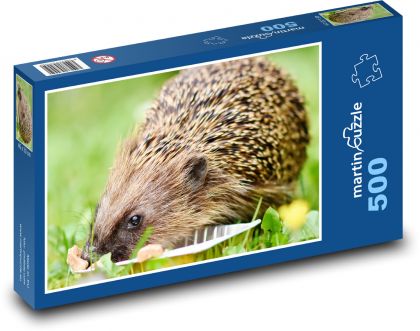Ježko - zviera, jesť - Puzzle 500 dielikov, rozmer 46x30 cm 