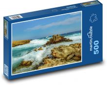 Skalnaté pobřeží - moře, oceán Puzzle 500 - 46x30 cm