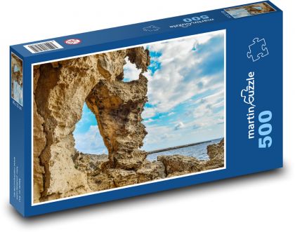 Cypr - krajobraz, skały - Puzzle 500 elementów, rozmiar 46x30 cm