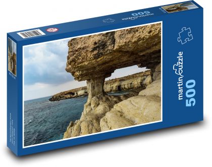 Morské jaskyne - pobrežie, skaly - Puzzle 500 dielikov, rozmer 46x30 cm 