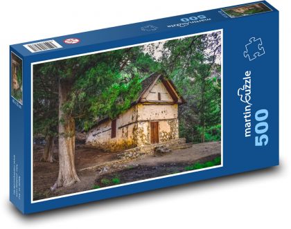 Starý dom - les, príroda - Puzzle 500 dielikov, rozmer 46x30 cm 