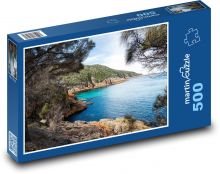Záliv - pobřeží, oceán Puzzle 500 - 46x30 cm