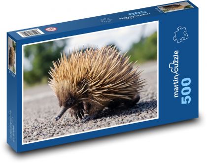 Hedgehog - wild animal, mammal - Puzzle of 500 pieces, size 46x30 cm 