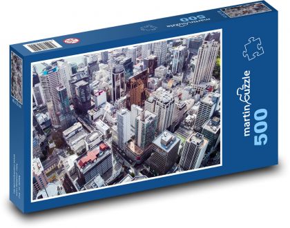 Skyscrapers - buildings, city - Puzzle of 500 pieces, size 46x30 cm 