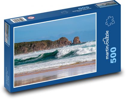 Strand - Klippen, Wellen - Puzzle - 500 Teile