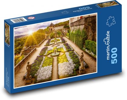 Zahrada - park, květiny - Puzzle 500 dílků, rozměr 46x30 cm