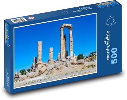 Temple of Hercules - Roman temple, pillars - Puzzle of 500 pieces, size 46x30 cm 