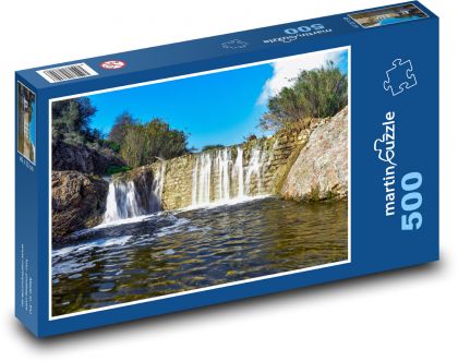 Waterfalls - river, nature - Puzzle of 500 pieces, size 46x30 cm 