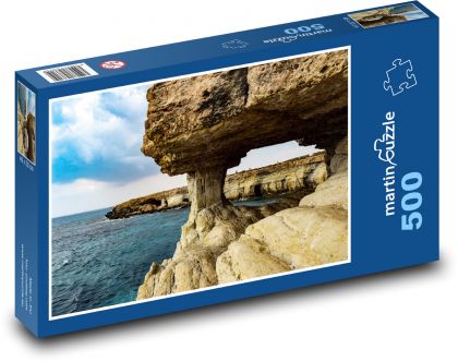 Sea caves - rock, reef - Puzzle of 500 pieces, size 46x30 cm 