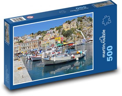 Symi - island, Greece - Puzzle of 500 pieces, size 46x30 cm 