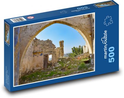 Zrúcaniny - dom, v ruinách - Puzzle 500 dielikov, rozmer 46x30 cm 