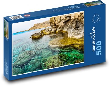 Cape Greco - rock, reef - Puzzle of 500 pieces, size 46x30 cm 