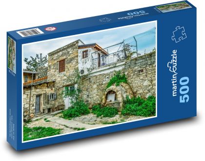 Stary dom - architektura, budynek - Puzzle 500 elementów, rozmiar 46x30 cm