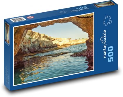 Morská jaskyňa - príroda, skala - Puzzle 500 dielikov, rozmer 46x30 cm 