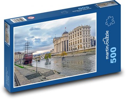 Skopje - Macedonia Północna, miasto - Puzzle 500 elementów, rozmiar 46x30 cm
