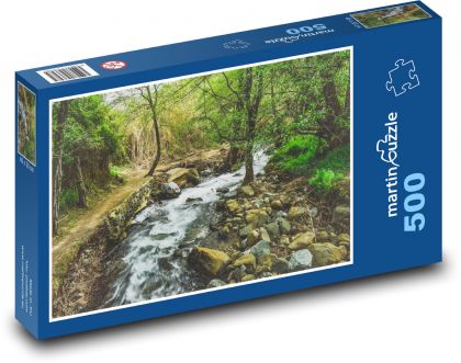 Potok - les, řeka - puzzle 500 dílků