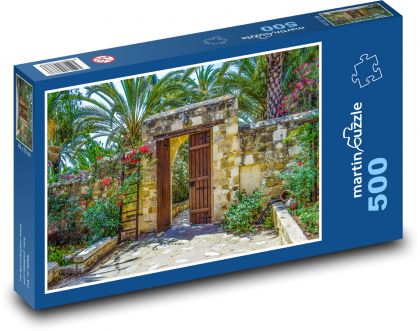 Brána - kláštor, záhrada - Puzzle 500 dielikov, rozmer 46x30 cm 