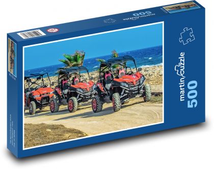 Quads - off-road vehicles, coast - Puzzle of 500 pieces, size 46x30 cm 