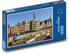 Gent - Belgie, kanál Puzzle 500 - 46x30 cm