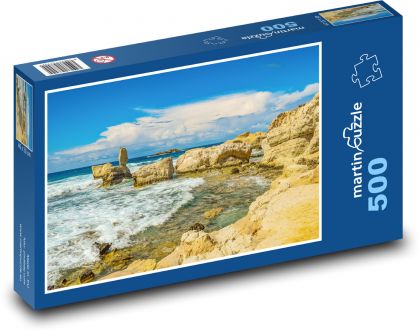 Skály - moře, příroda - puzzle 500 dílků