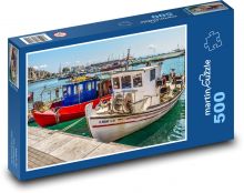 Lodě - přístav, dok Puzzle 500 - 46x30 cm