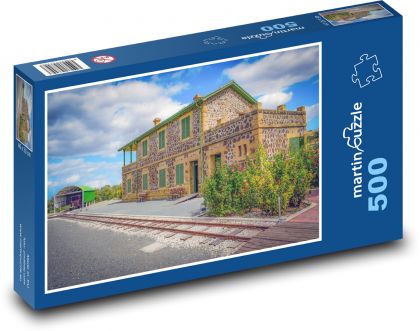Muzeum Kolejnictwa - dworce, tory - Puzzle 500 elementów, rozmiar 46x30 cm