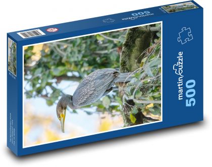 Kormorán - pták, divoká zvěř - Puzzle 500 dílků, rozměr 46x30 cm