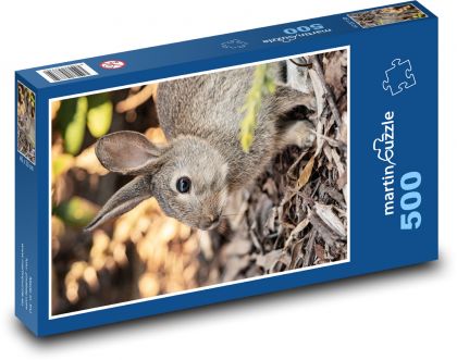 Králíček - zvíře, hlodavec - Puzzle 500 dílků, rozměr 46x30 cm
