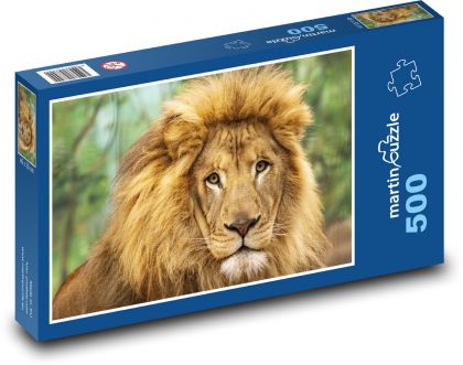 Lev - velká kočka, zvíře - Puzzle 500 dílků, rozměr 46x30 cm
