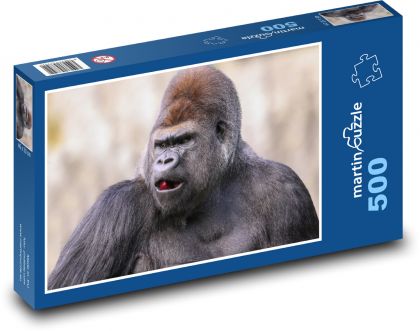 Gorila - opice, primát - Puzzle 500 dílků, rozměr 46x30 cm
