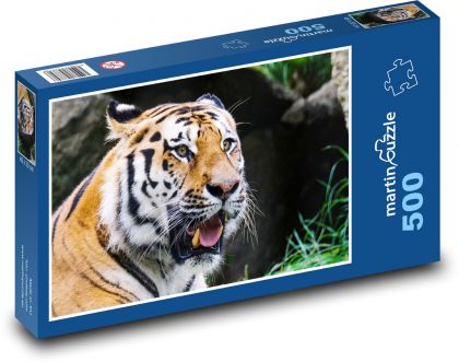 Tiger - predátor, zviera - Puzzle 500 dielikov, rozmer 46x30 cm 