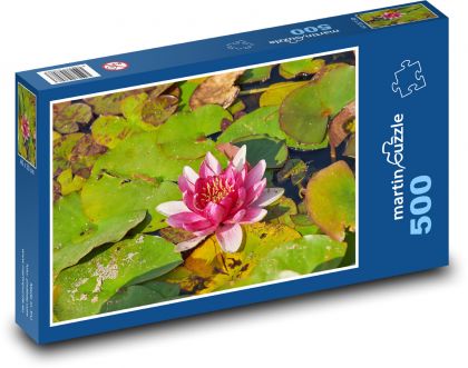 Water lily - flower, plant - Puzzle of 500 pieces, size 46x30 cm 