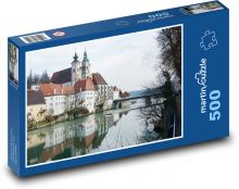 Historický kostel - Steyr, Rakousko  Puzzle 500 dílků - 46 x 30 cm