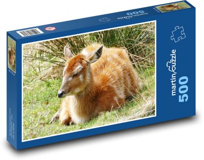 Jeleň - kolos, mláďa - Puzzle 500 dielikov, rozmer 46x30 cm 