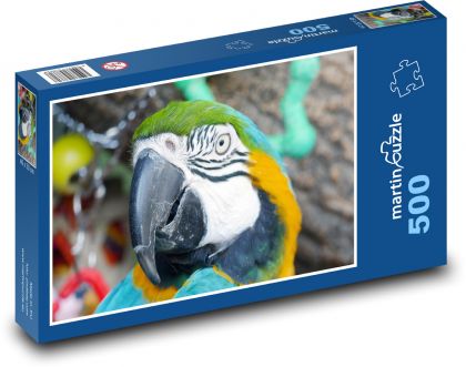 Papoušek ara - zvíře, pták  - puzzle 500 dílků