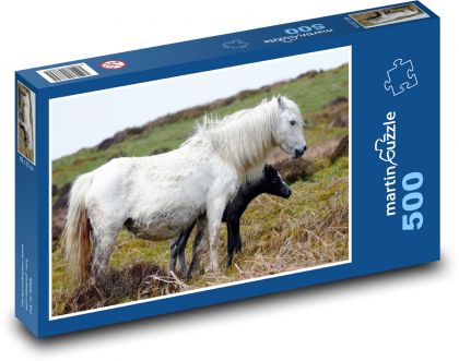 Klacz - koń, zwierzę - Puzzle 500 elementów, rozmiar 46x30 cm