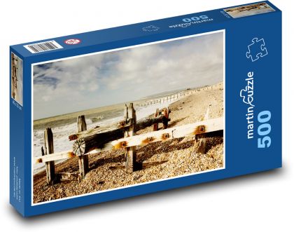 Plaża - wybrzeże, morze - Puzzle 500 elementów, rozmiar 46x30 cm