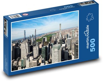 Manhattan - Centrální park, budovy - Puzzle 500 dílků, rozměr 46x30 cm