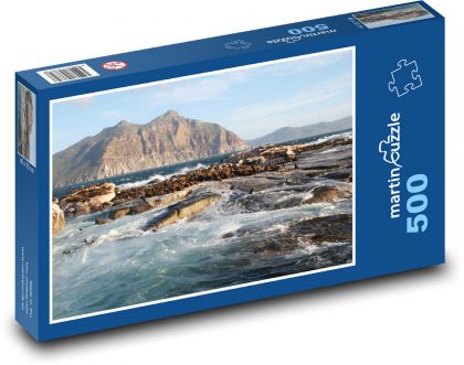 Ostrov Duiker - Jihoafrická republika, moře - Puzzle 500 dílků, rozměr 46x30 cm