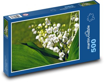 Lily of the valley - spring flower, plant - Puzzle of 500 pieces, size 46x30 cm 