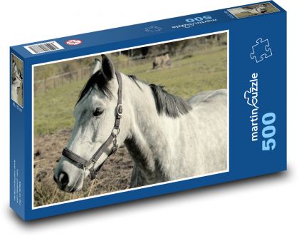 Kůň - zvíře, farma - Puzzle 500 dílků, rozměr 46x30 cm