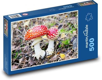 Muchomůrka - houba, les - Puzzle 500 dílků, rozměr 46x30 cm