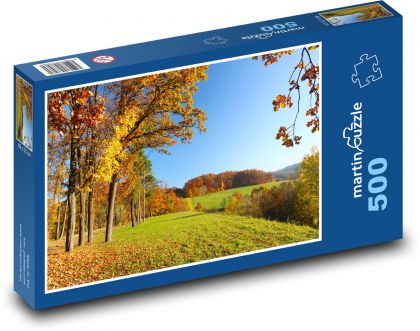 Landscape - shrubs, trees - Puzzle of 500 pieces, size 46x30 cm 