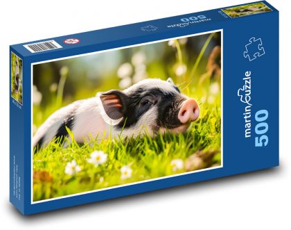 Sele - prase, pastvina - puzzle 500 dílků