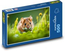 Myš - hlodavec, zvíře Puzzle 500 dílků - 46 x 30 cm